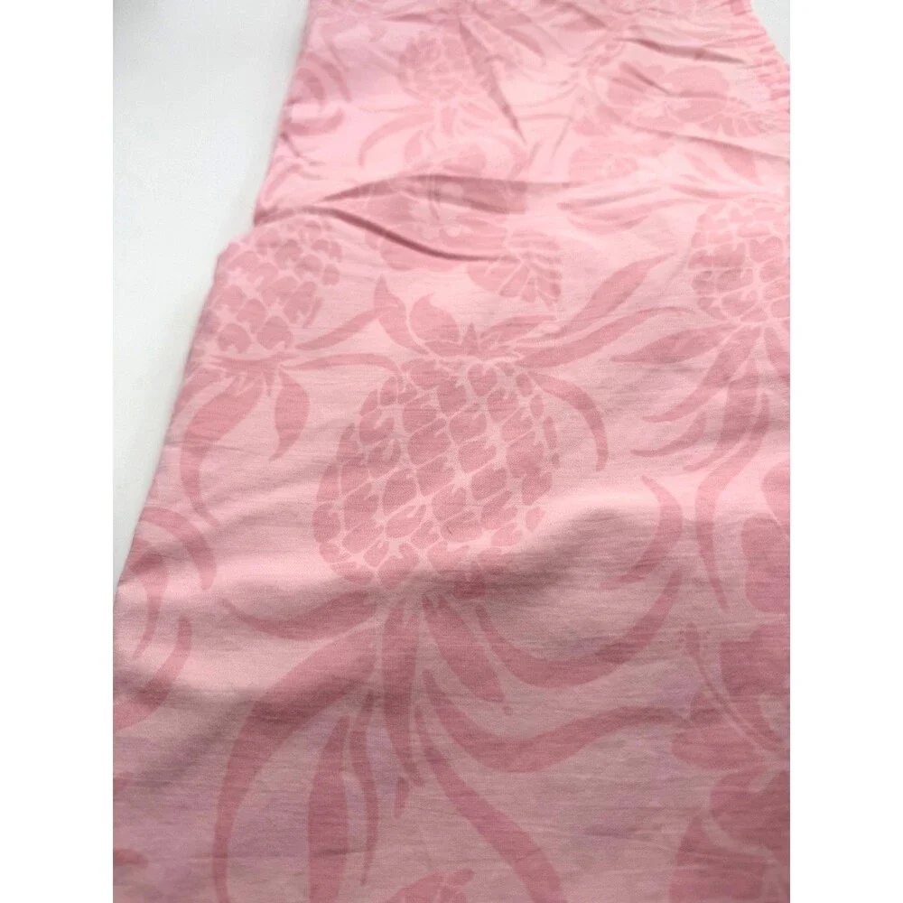 Lilly Pulitzer Pottery Barn Pink Pineapple FULL Flat Sheet Rare Retired